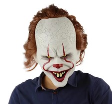 Pennywise Mask RESTEQ from the Stephen King movie, latex mask of the creepy