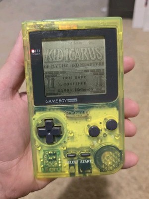 Nintendo Game Boy Pocket Extreme Green Translucent Console MGB-001 