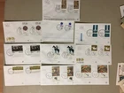 Ten Israel fdc with two same stamps