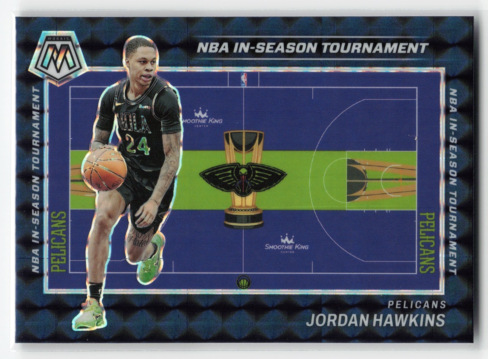 2023-24 PANINI MOSAIC NBA IN-SEASON TOURNAMENT JORDAN HAWKINS #1 RC PELICANS SSP
