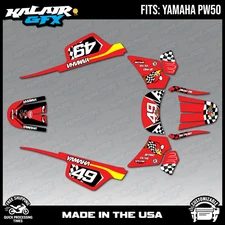 Graphics Kit for Yamaha PW50 (1990-2023) PW-50 PW 50 Pecker Series - Red