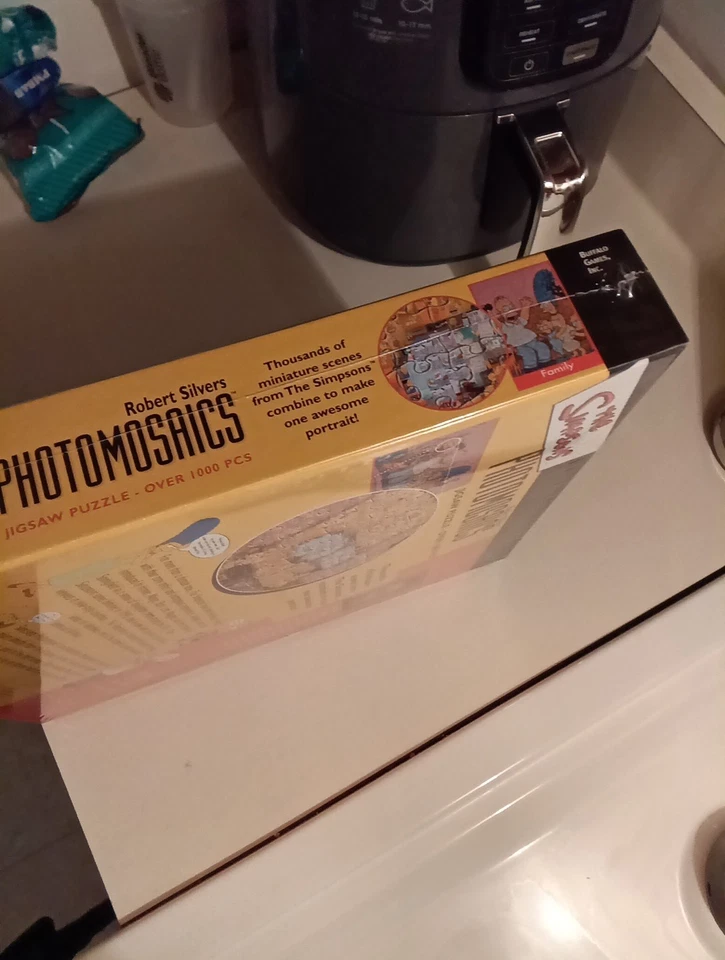 The Simpsons Photomosaics Family 1000 Piece Puzzle Robert Silvers SEALED New! - Image 3 of 4