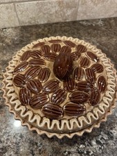 "Receta de pastelero cubierto de cerámica de 10,5"" de colección para pastel de nueces del sur"