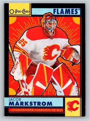2022-23 O-Pee-Chee Retro Black Border Jacob Markstrom 066/100 Calgary Flames