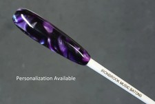 Music Conductor Baton - Deep Purple acrylic swirl with Gift Box