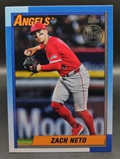 2025 Topps Series 2 Zach Neto 1990 Design #90B2-24 ANGELS 