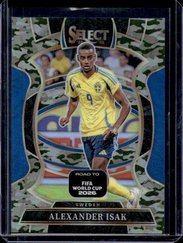 2025-26 Panini Select Road to FIFA World Cup Alexander Isak Terrace Camo #/199