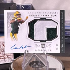 2022 Panini National Treasures Rookie Auto Christian Watson #CRPA-CW /99 Packers