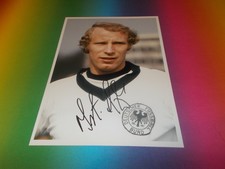 Berti Vogts DFB World Champion 1974 signed autograph on 20x28 photo