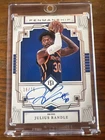 2022-23 Panini National Treasures Julius Randle Penmanship Auto /75 #PS-JLR