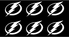 Small Tampa Bay Lightning Vinyl Decals Phone Sports Small Stickers Set of 6