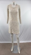 NWT MNG suit Women's Sleeveless Lace Front Sheath Sweater Dress Size S #OS595