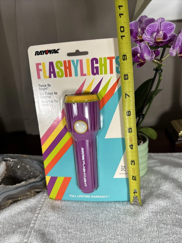 De colección DEADSTOCK Nuevo RAYOVAC Luces Intermitentes Linterna Colorida 2C FL2C Foto 2 de 4