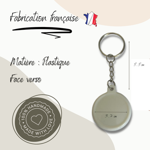 Porte clé badge LA FEMME PARFAITE EST PÂTISSIERE idée cadeaux personnalisation - Picture 2 of 2