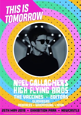 Noel Gallagher High Flying Birds May 2019 A3 Print Poster Album