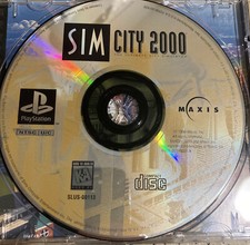 SONY PS1 BLACK LABEL SIM CITY 2000 DISC ONLY RATED KIDS TO ADULTS NO INSTRUCTION