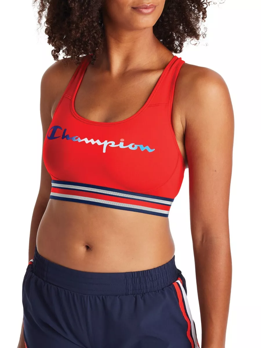 Champion Absolute Workout Sports Bra - NWT Women's - Script Logo - Red -  size XS