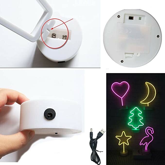 Néon LED cactus veilleuse originale pour un cadeau d'anniversaire