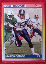 1990 Score Darion Conner Rookie Card #643 Atlanta Falcons
