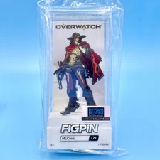 FiGPiN Overwatch McCree (Cole Cassidy) Pin #171 Premium Case Blizzard Exclusive