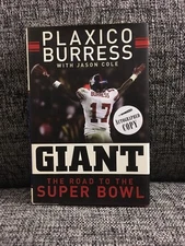 Plaxico Burress Autographed Book.  Giant The Road To The Super Bowl Autographed 