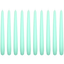 10 x Tapered Dinner Candles 24 cm / 9.45” Unscented 6 Hours Long Burning Time