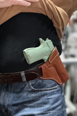 Colt 1911 Cross Draw Leather Holster Kimber (READ LEAD TIME)