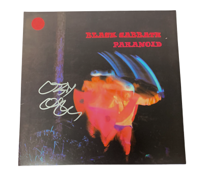 オージー・オズボーン(Black Sabbath)の直筆サイン入りカラー写真 OZZY OSBOURNE SIGNED AUTOGRAPH PARANOID BLACK SABBATH ALBUM