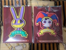 The Amazing Digital Circus Pomni Jax Rubber Keychain Set of 2 GiGO Limited NEW