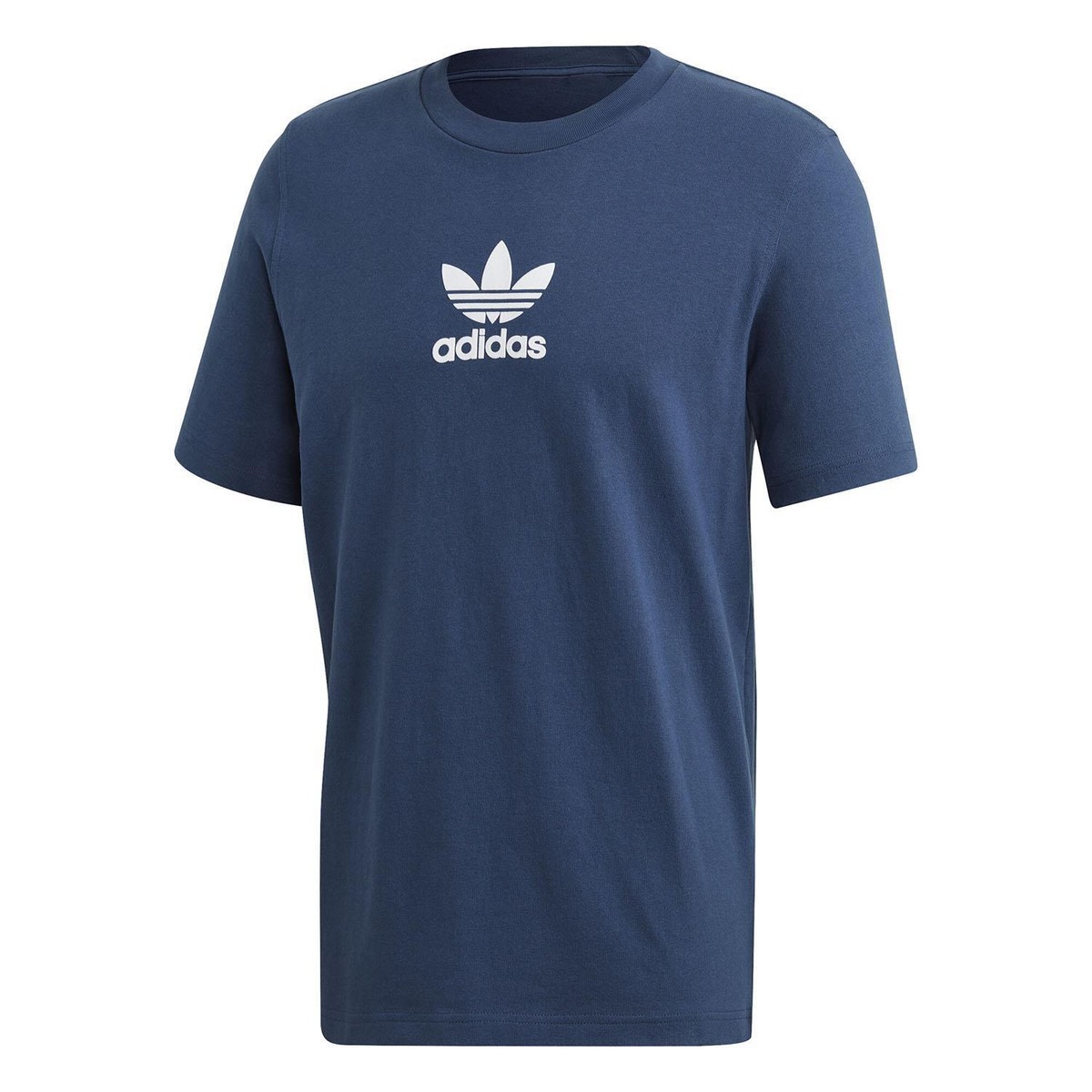 adidas ORIGINALS MEN'S PREMIUM TREFOIL T-SHIRT TEE BLUE RETRO