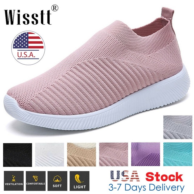 skechers sports flat knit sock trainers