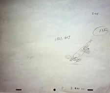 Loopy De Loop 1963  Production Habit Rabbi Hand-Drawn Pencil Layout COLUMBIA