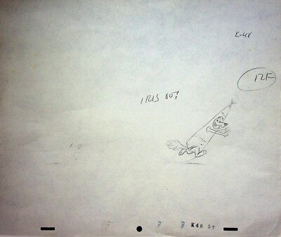 Loopy De Loop 1963  Production Habit Rabbi Hand-Drawn Pencil Layout COLUMBIA