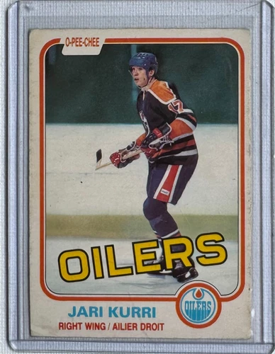 1981-82 O-Pee-Chee Jari Kurri #107 OPC Rookie Card Edmonton Oilers