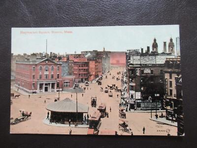 AK Boston Haymarket Square ungelaufen