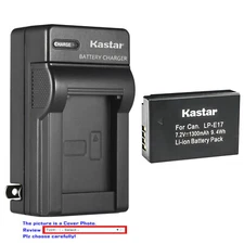 Kastar Battery AC Wall Charger for Canon LP-E17 LPE17 & Canon EOS 760D Camera