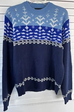 Vintage Richman Brothers Acrylic Sweater Skiing Tag Size Large