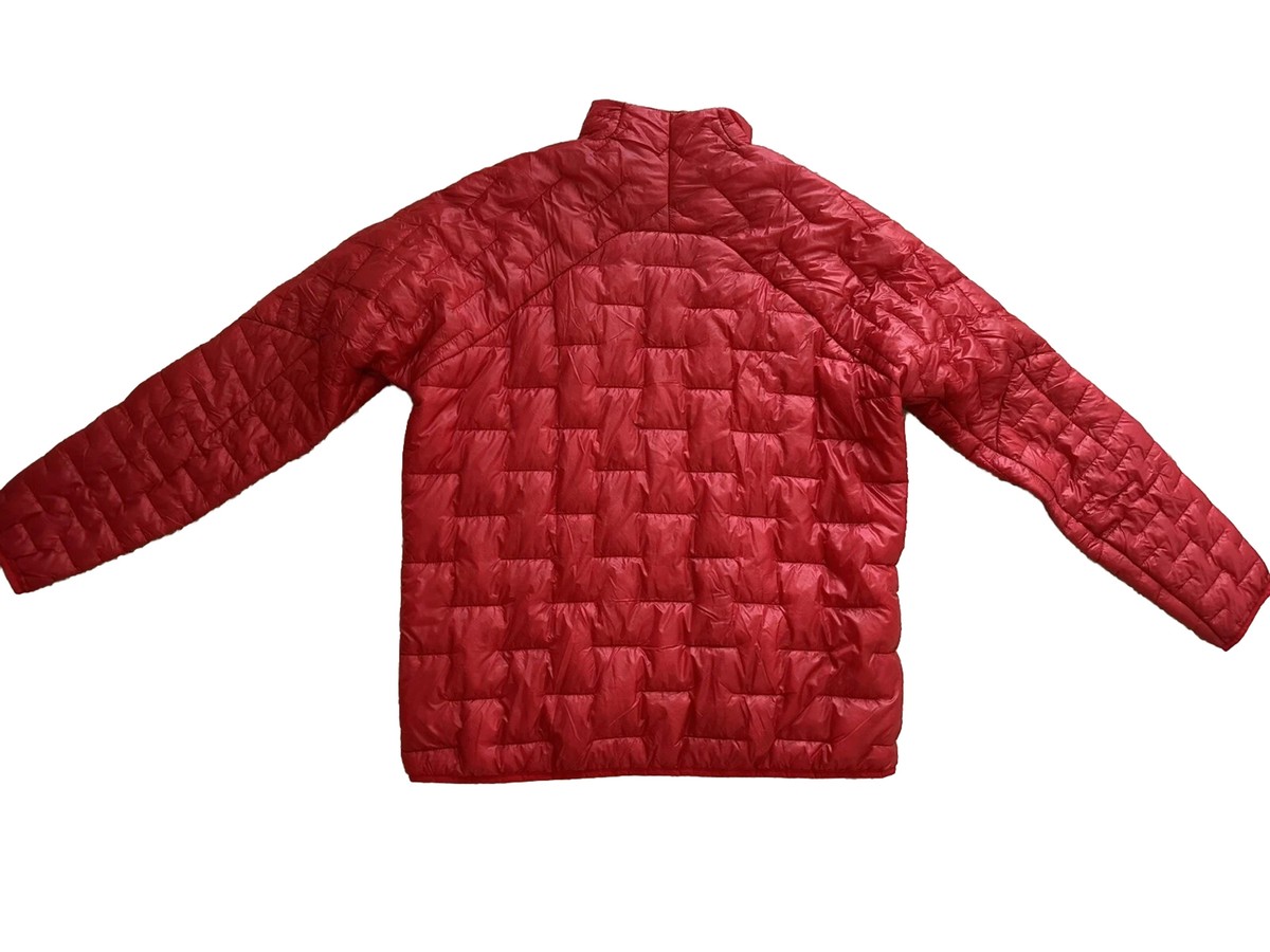 Patagonia Micro Puff Jacket Coat Mens XL Fire Red Regular Fit YKK