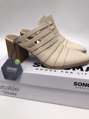 クリーム Sonoma Womens Ortholite Mule Boot (Size 8) Cream | eBay