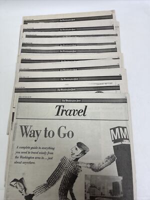 The Washington Post: Travel Magazine Lot 10 1996,1997