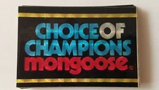 NOS mongoose DECALS - FROM 1980's - NOT A REPRINT- 3 DECAL SET 022122A