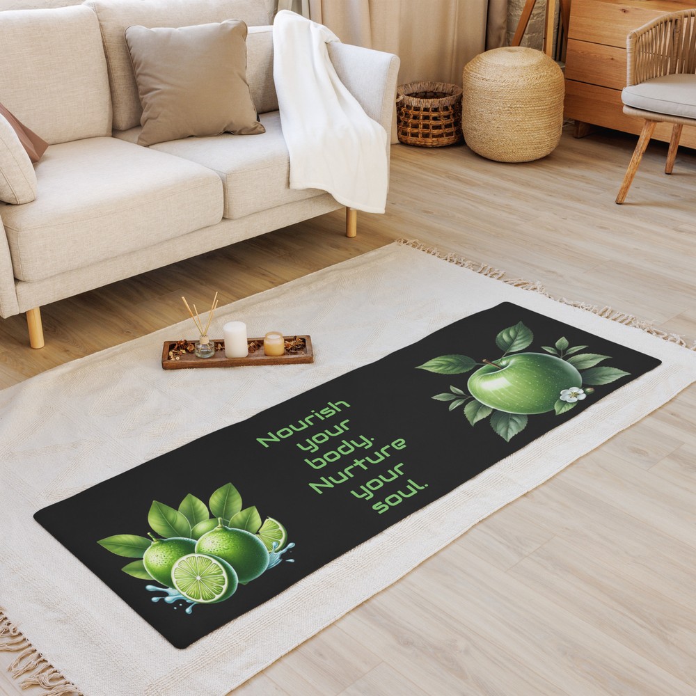 Eco-Friendly Handmade Rubber Yoga and Meditation Mat for Yoga Enthusiasts