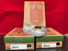 Mini Melissa Girls Shoes Pearly White Choose Size Toddler Bow Wedge Mary Jane