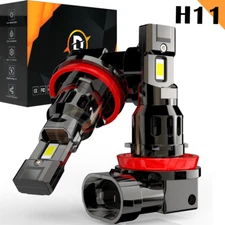 RIDROID H11 LED Headlight Bulbs Conversion Low Beam 6000K White 100W 100000LM
