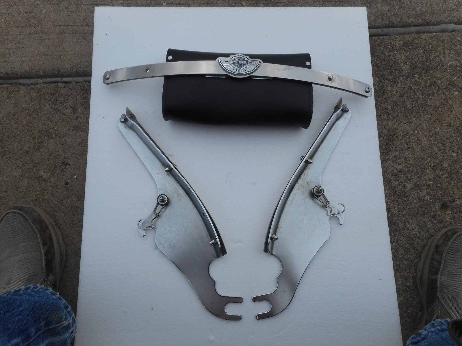 VINTAGE 100 ANNIVERSARY HARLEY DAVIDSON WINDSHIELD PARTS eBay