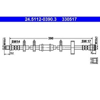 ATE 24.5112-0390.3 Bremsschlauch