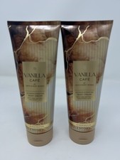 2x Bath  Body Works Vanilla Cafe Body Cream 8 Oz Top Scent 48 Hr Moisturizer
