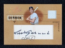 2005 Donruss Leather & Lumber Cuts Jersey /128 Luis Aparicio #LC-38 Auto HOF pu3