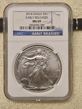 American Eagle MS 69 Graded 2014 Silver Bullion Coins for sale | eBay