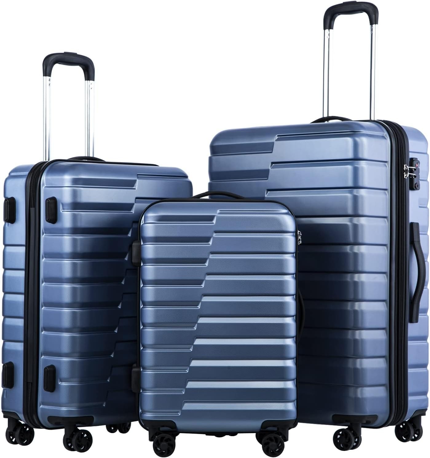 Set Pc Abs Tsa Lock Spinner Carry On 3 Piece